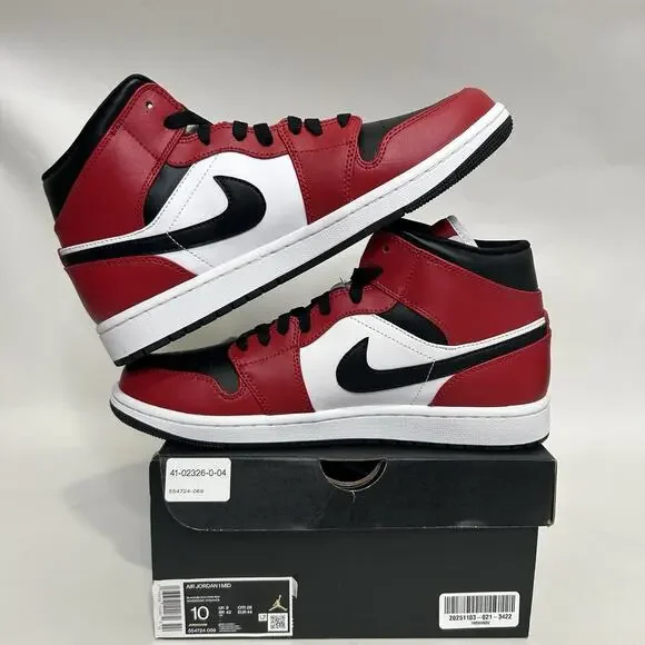 Nike Air Jordan 1 Mid Retro “Chicago Black Toe/Gym Red Black” Nike Air Jordan 1 Mid Retro Gym Red Black Toe | Mercari main image 4